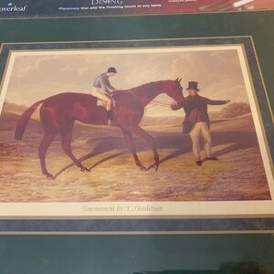 Cloverleaf Green Black Equestrian Jockey Handler JF Hering London, England NWIB